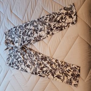 Mens INC. Floral slim fit pants